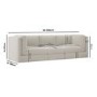 Cream Chenille 4 Seater Modular Sofa - Cameron
