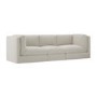 Cream Chenille 4 Seater Modular Sofa - Cameron