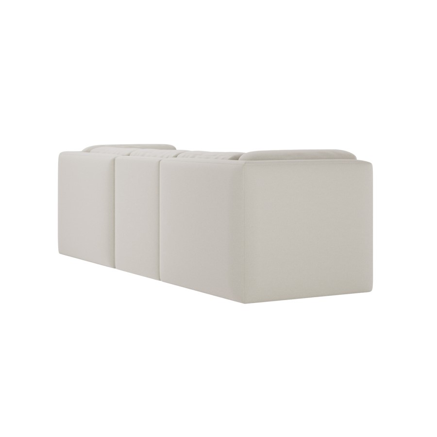 Cream Chenille 4 Seater Modular Sofa - Cameron