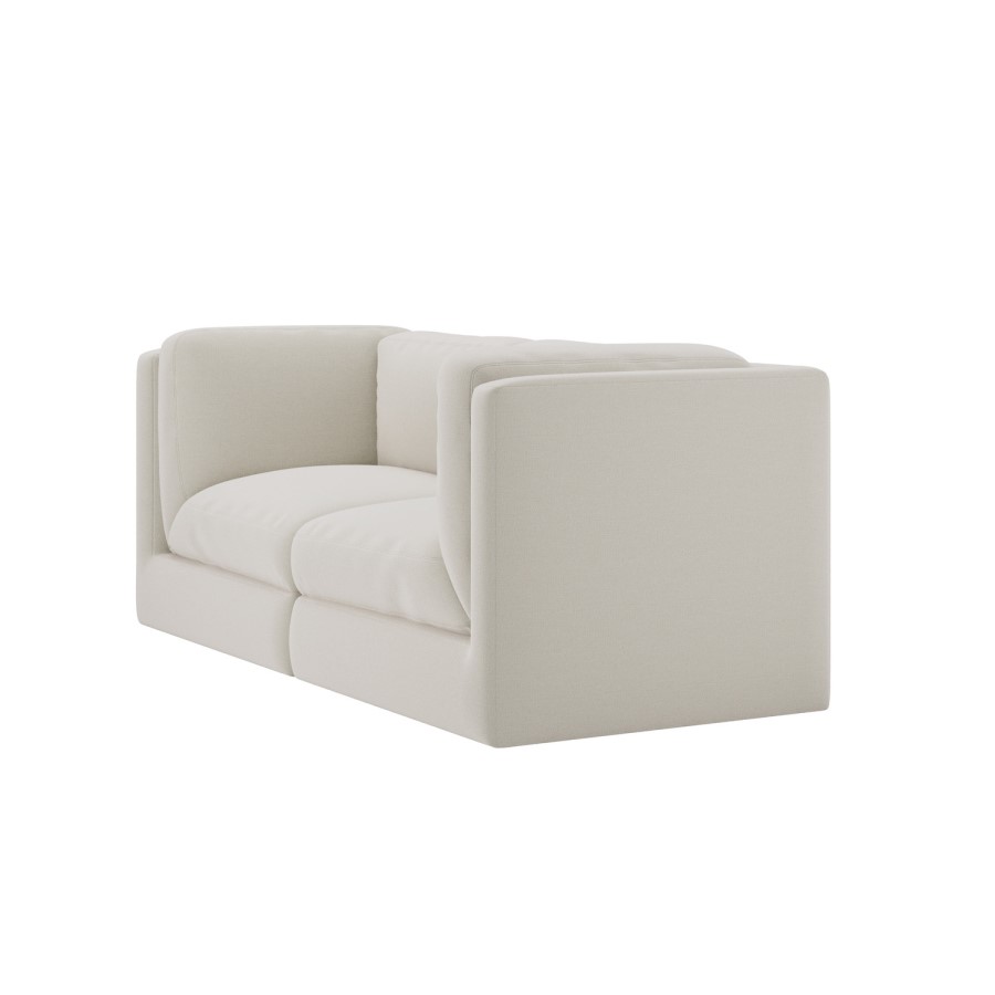 Cream Chenille 3 Seater Modular Sofa - Cameron