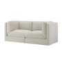 Cream Chenille 3 Seater Modular Sofa - Cameron
