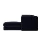 Navy Blue Chenille 4 Seater Modular Chaise L-Shape Corner Sofa - Cameron