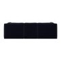 Navy Blue Chenille 4 Seater Modular Chaise L-Shape Corner Sofa - Cameron