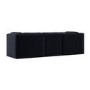 Navy Blue Chenille 4 Seater Modular Sofa - Cameron
