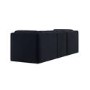 Navy Blue Chenille 4 Seater Modular Sofa - Cameron