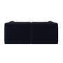 Navy Blue Chenille 3 Seater Modular Sofa - Cameron
