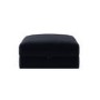 Navy Blue Chenille Ottoman Storage Footstool - Cameron