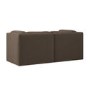 Brown Chenille 3 Seater Modular Sofa - Cameron