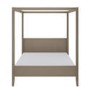King Size Four Poster Bed Frame in Dark Wood - Delilah