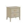 Light Wood 2 Drawer Bedside Table - Delilah