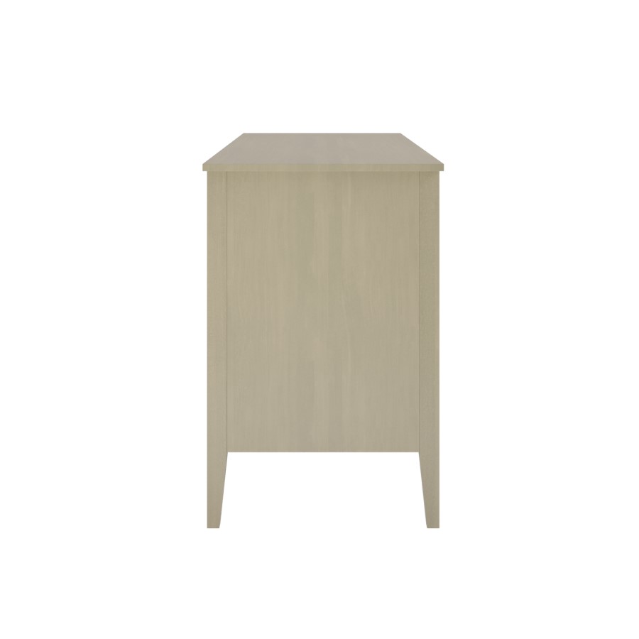 Wide Light Wood 6 Drawer Chest of Drawers - Delilah 