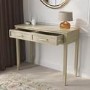 Light Wood Dressing Table with 2 Drawers - Delilah 