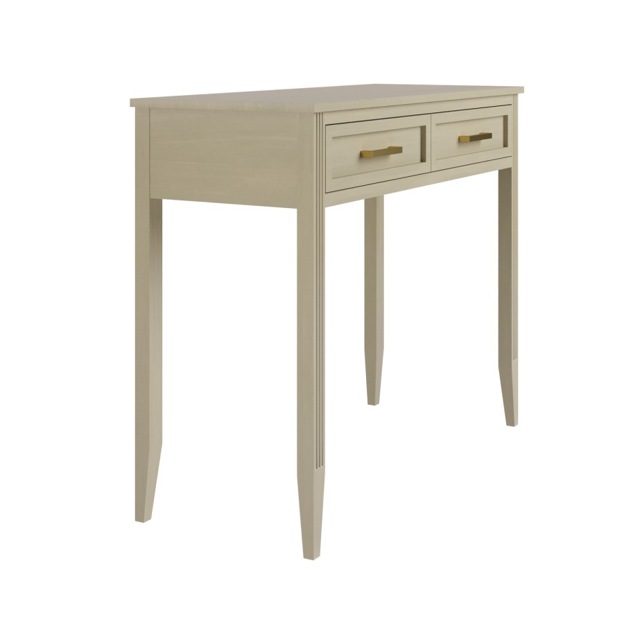Light Wood Dressing Table with 2 Drawers - Delilah 