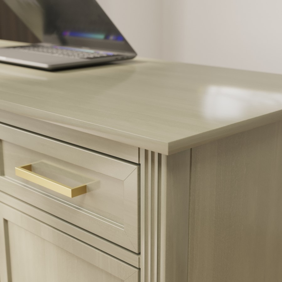 Light Wood Office Desk with Drawers - Delilah 