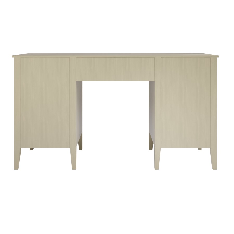 Light Wood Office Desk with Drawers - Delilah 