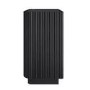 Black Ribbed 3 Drawer Chest of Drawers - Fully Assembled - Drew