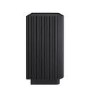 Black Ribbed 3 Drawer Chest of Drawers - Fully Assembled - Drew