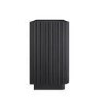 Black Ribbed 6 Drawer Large Chest of Drawers - Fully Assembled - Drew
