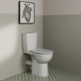 Ideal Standard Eurovit+ Close Coupled Comfort Height Toilet with Soft Close Seat