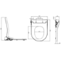 Smart Bidet Heated Japanese Toilet Seat with Warm Air Drying and Remote Control - Purificare 