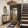 Internal Oak Half-Glazed Door with Clear Etched Glass - Unfinished - 1981 x 762 x 35mm - Palermo Essential - XL Joinery
