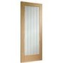 Internal Oak Fully-Glazed Cottage Door with Clear Etched Glass - Unfinished - 1981 x 762 x 35mm - Suffolk Essential - XL Joinery