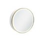 Brass Sliding Bathroom Mirror Cabinet with Lights 600 x 600mm - Elara