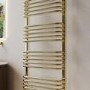 Brass Curved Towel Radiator 1530 x 600mm - Ember