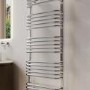Chrome Curved Towel Radiator 1270 x 500mm - Ember