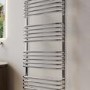 Chrome Curved Towel Radiator 1530 x 500mm - Ember