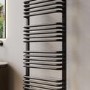 Black Curved Towel Radiator 1530 x 500mm – Ember