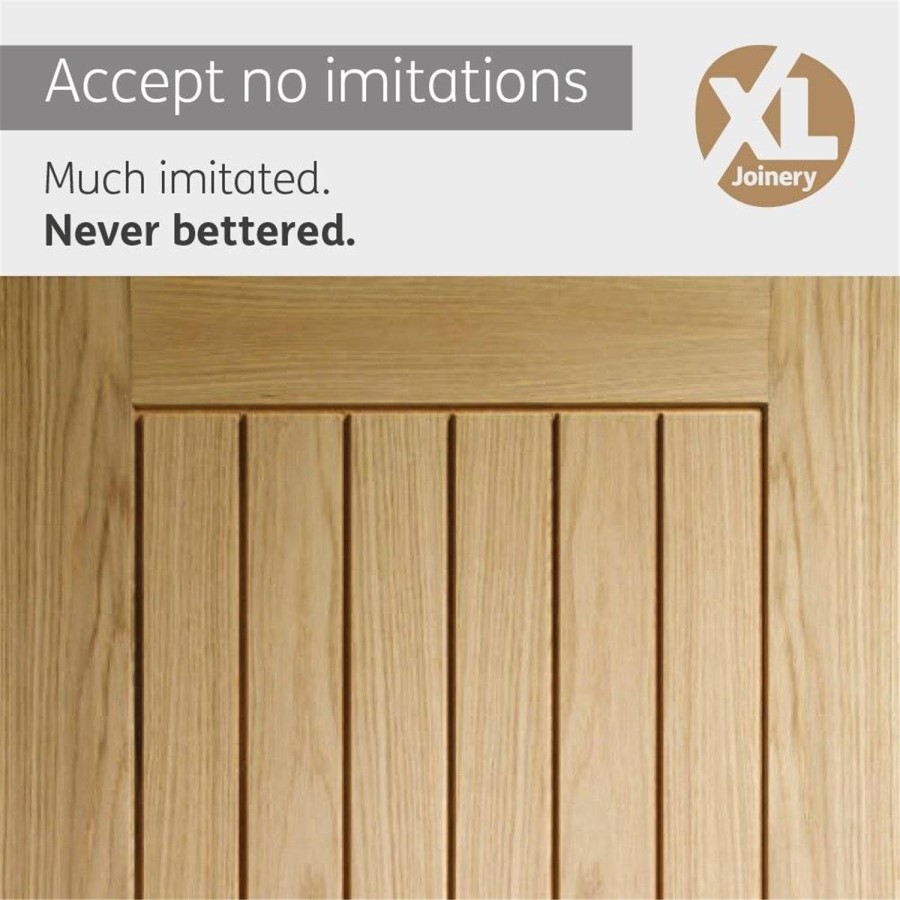 Internal Oak Cottage Door - Unfinished - 1981 x 762 x 35mm - Suffolk Essential - XL Joinery