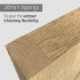 Internal Oak Cottage Door - Unfinished - 1981 x 762 x 35mm - Suffolk Essential - XL Joinery