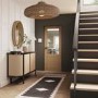 Internal Oak Half-Glazed Door with Clear Etched Glass - Pre-Finished - 1981 x 610 x 35mm - Palermo Essential - XL Joinery