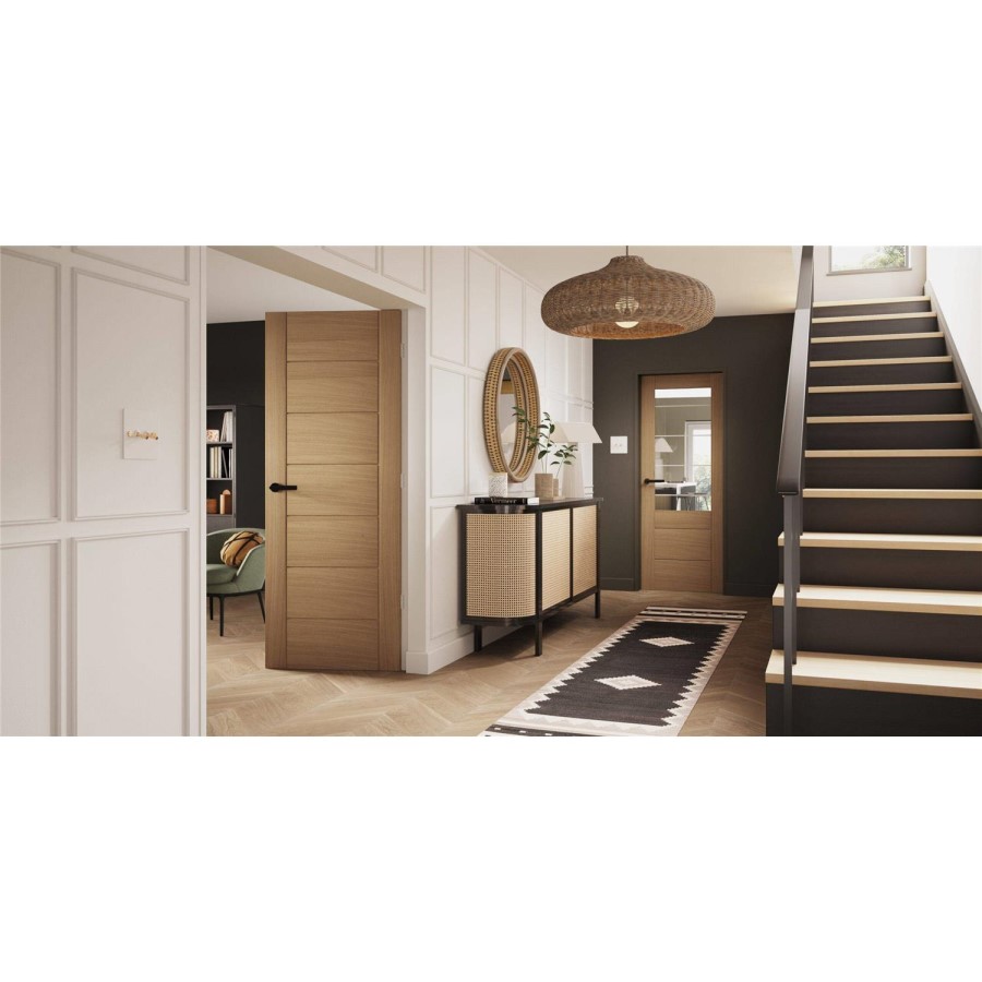 Internal Oak Door - Pre-Finished - 1981 x 533 x 35mm - Palermo Essential - XL Joinery