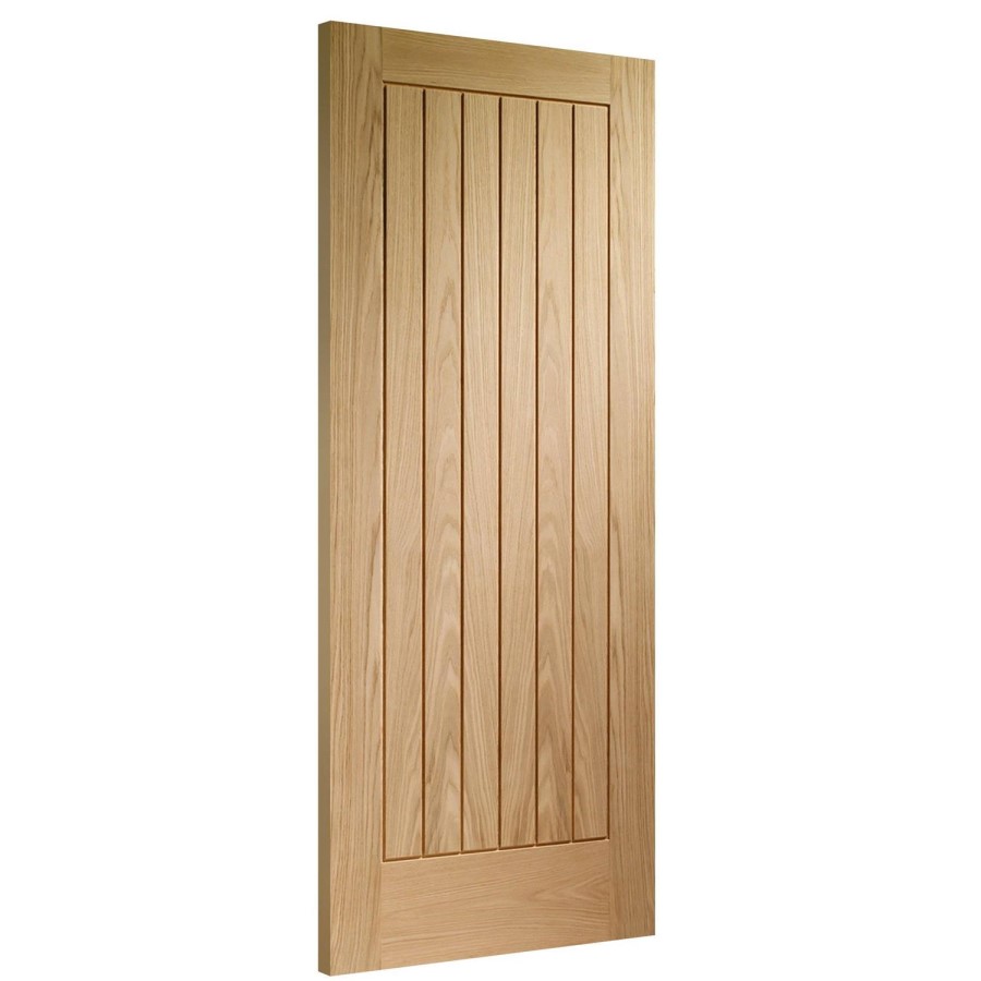 Internal Oak Cottage FD30 Fire Door - Pre-Finished - 1981 x 762 x 44mm - Suffolk Essential - XL Joinery