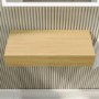 560mm Wood Effect Wall Hung Floating Vanity Shelf - Evora