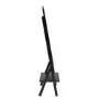 Black Freestanding Full-Length Mirror with Hanging Rail and Shelf - Figo 
