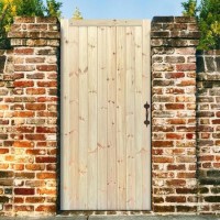 Wooden Pine Framed Ledged & Braced Garden Gate - Unfinished 1981 x 838 x 44 mm - XL Joinery