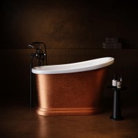 Copper Effect Roll Top Deep Freestanding Bath 1300 x 720mm - Florence