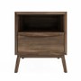 ONLY OPENED - Frances Walnut Effect 1 Drawer Bedside Table