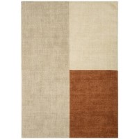 Cream & Copper Hand Woven Wool Rug - 230 x 160 cm - Blox