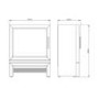 Be Modern Flare Qube Black Freestanding Electric Stove