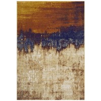 Distressed Ombre Orange Rug - 170 x 120 cm - Nova