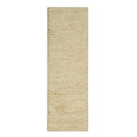 Beige Jute Runner Rug - 200 x 66 cm - Soumak