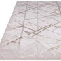 Beige Rug with Gold Scoring - 170 x 120 cm - Aurora