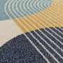 Retro Geometric Multicoloured Rug - 170 x 120 cm - Muse