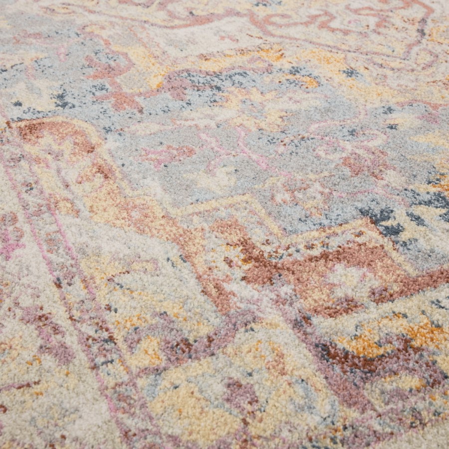 Distressed Persian Multicoloured Rug - 170 x 120 cm - Flores
