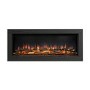 Be Modern Flare Avella Grande Black Inset Electric Media Wall Fireplace 45 Inch