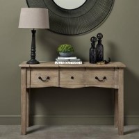 ALMOST PERFECT -  Solid Mango Wood 1 Drawer Console- Copgrove